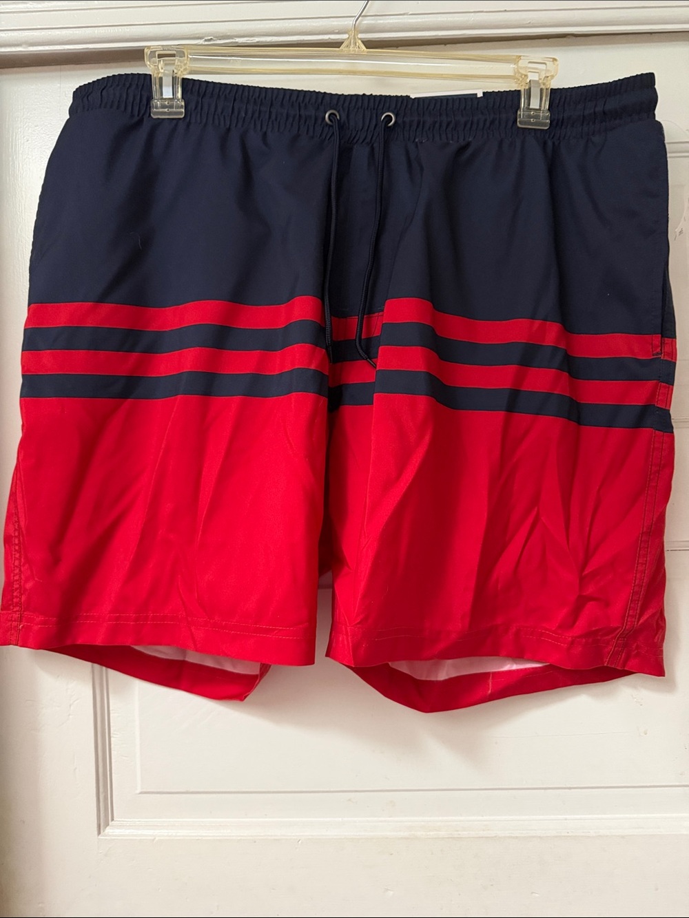 NWT Club Room Navy Elastic Waist Swim Shorts